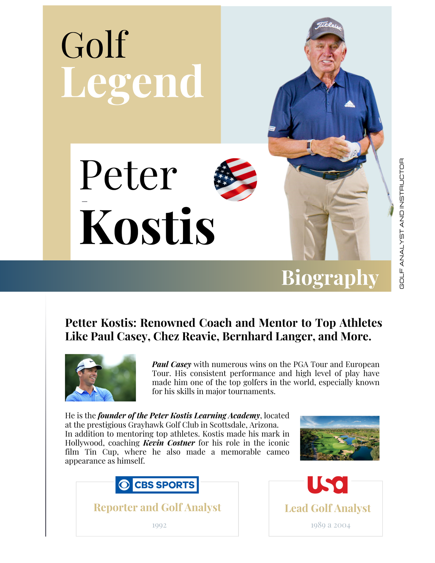Peter Kostis biography